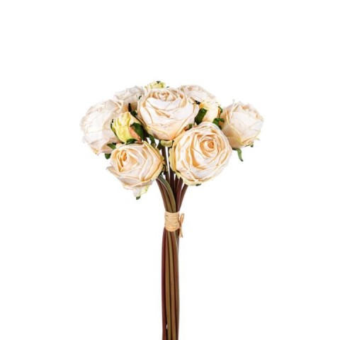 BOUQUET ROSE CM40 CREMA